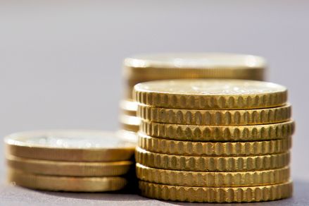 Foto: Kaffetasse auf blauen Hintergrund